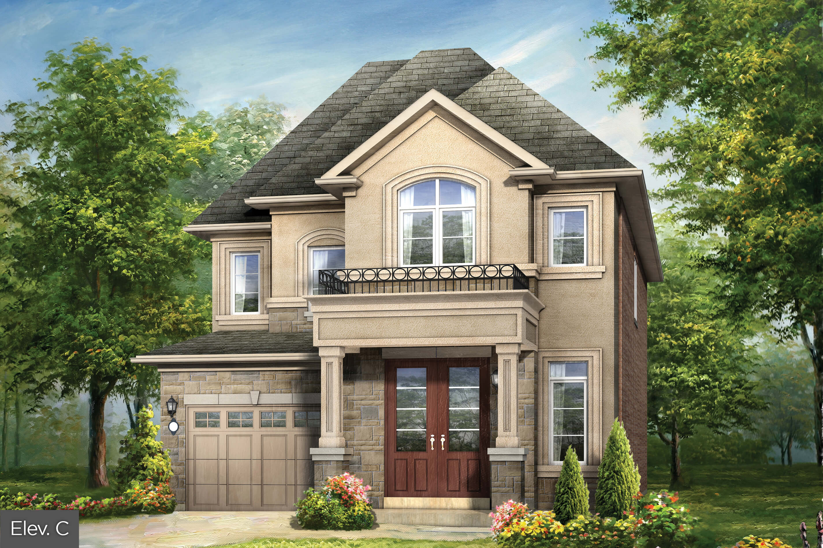 Mayfield Collection — rendering courtesy of Rosehaven Homes
