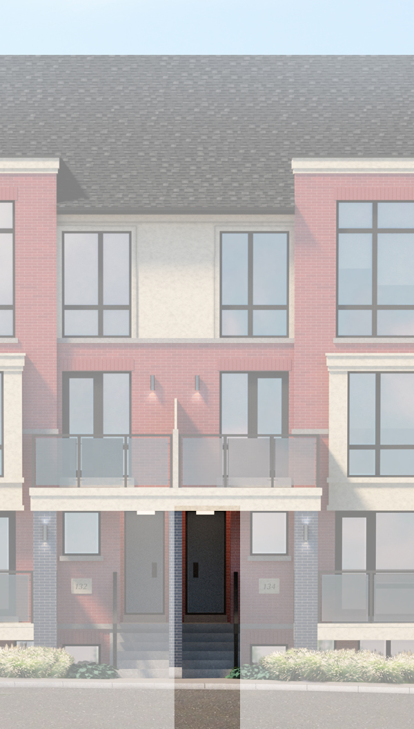 Urban Towndominiums — rendering courtesy of Rosehaven Homes